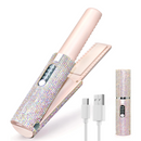 Portable Hair Straightener With Rhinestones