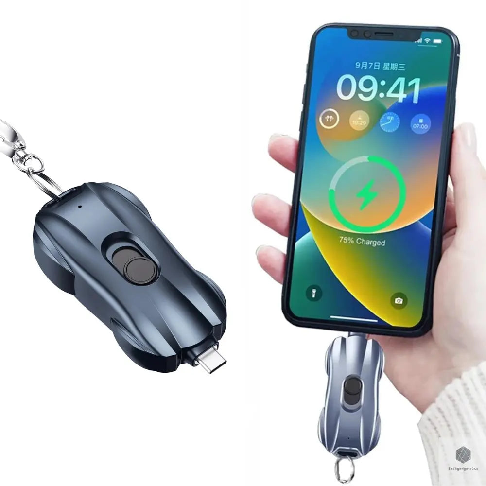 Keychain Portable Emergency Phone Charger Power Bank Techgadgets24x