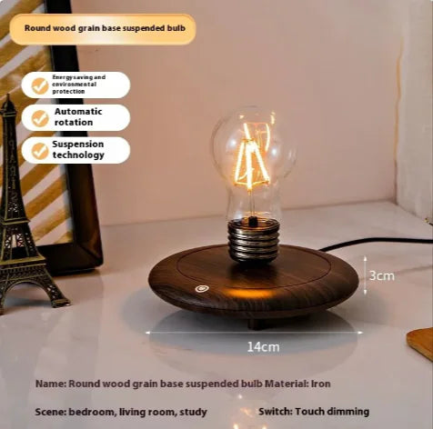 Floating Bulb Night Light – Magnetic Levitating Desk Lamp