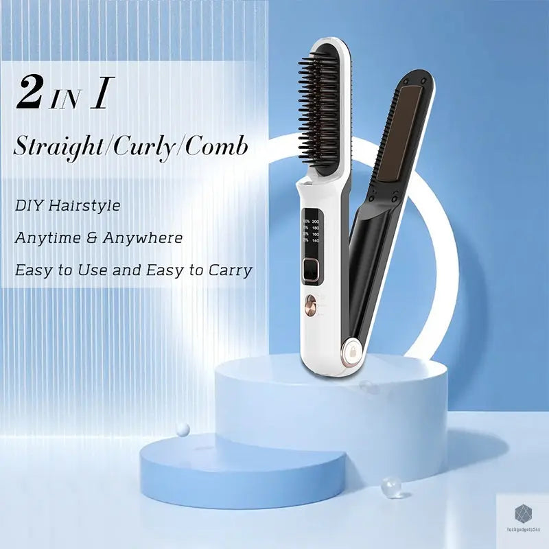 Wireless Professional Hair Straightener & Comb Techgadgets24x