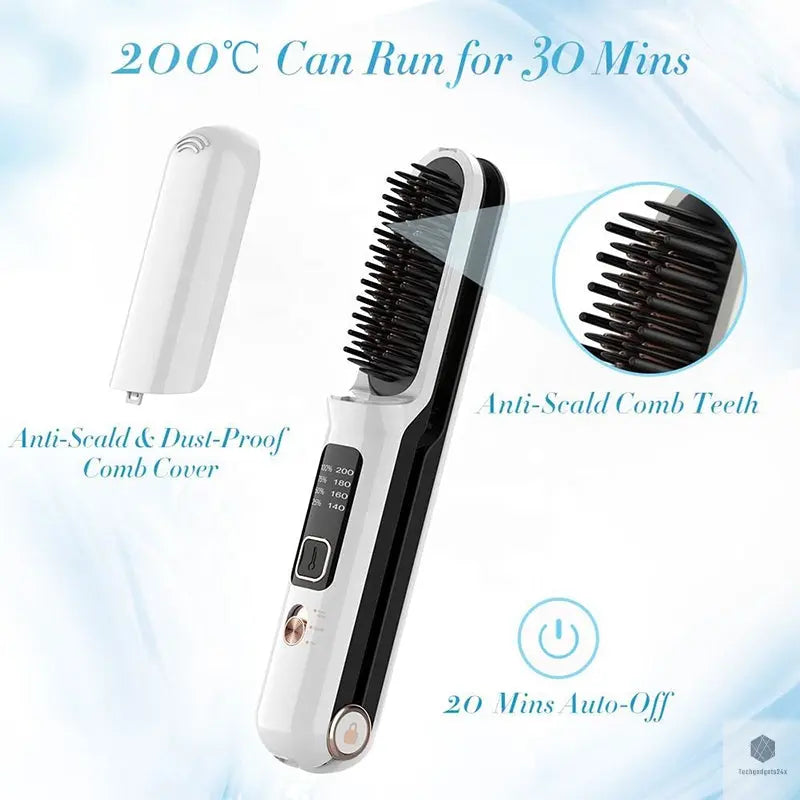 Wireless Professional Hair Straightener & Comb Techgadgets24x