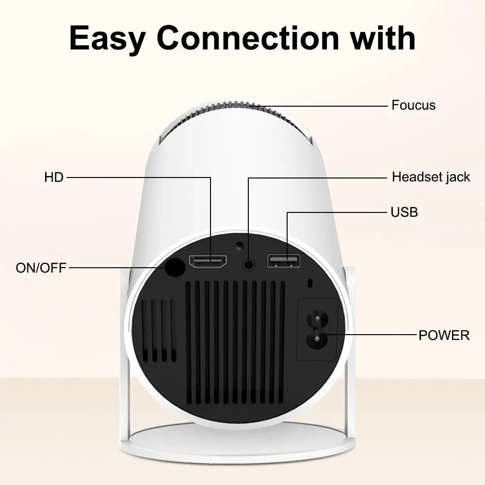 HY300 Mini Projector 4K Android 11 WIFI6 BT5.0 - Techgadgets24x 